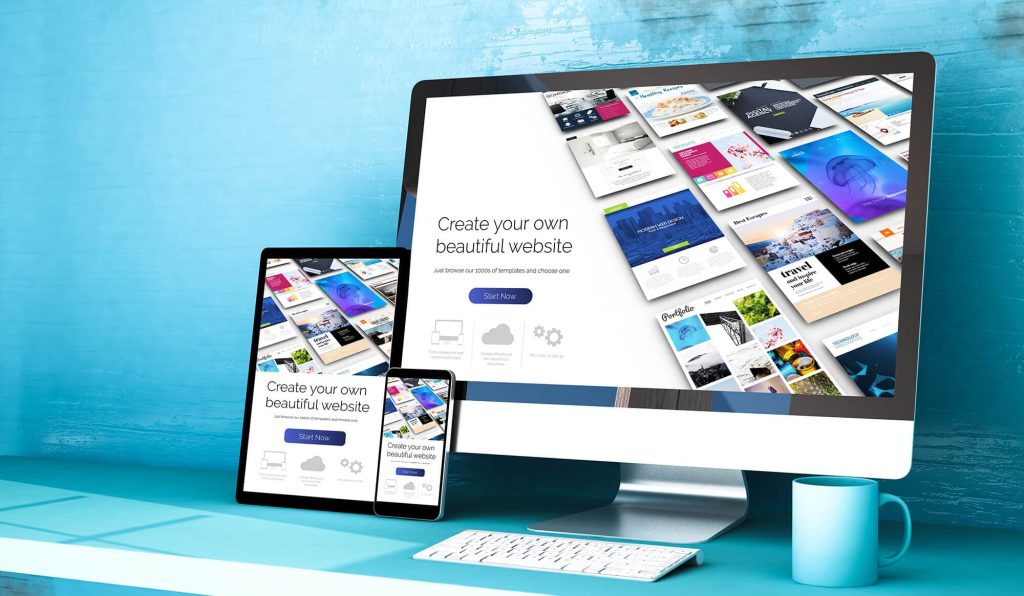 Sites vitrine mockup